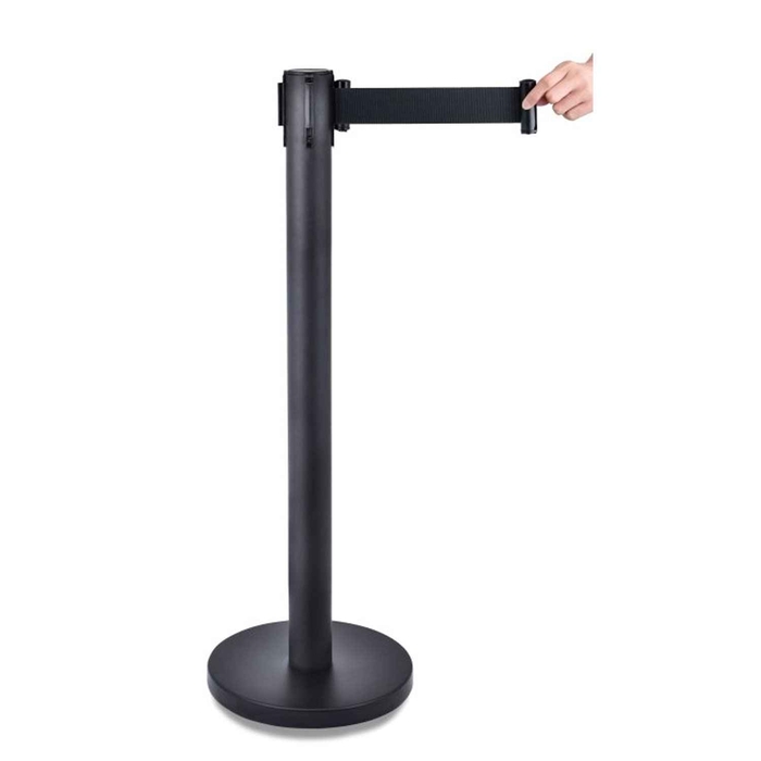 POSTE SEPARACAO PRETO C/FITA RETRATIL 2MT P19117 - PUJADAS - 8421661911702