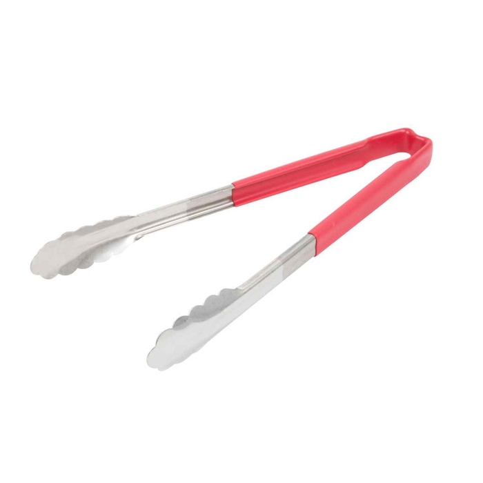 PINÇA MONOBLOCO INOX 30,5CM CABO VERMELHO 4781240 - PUJADAS - 029419246205