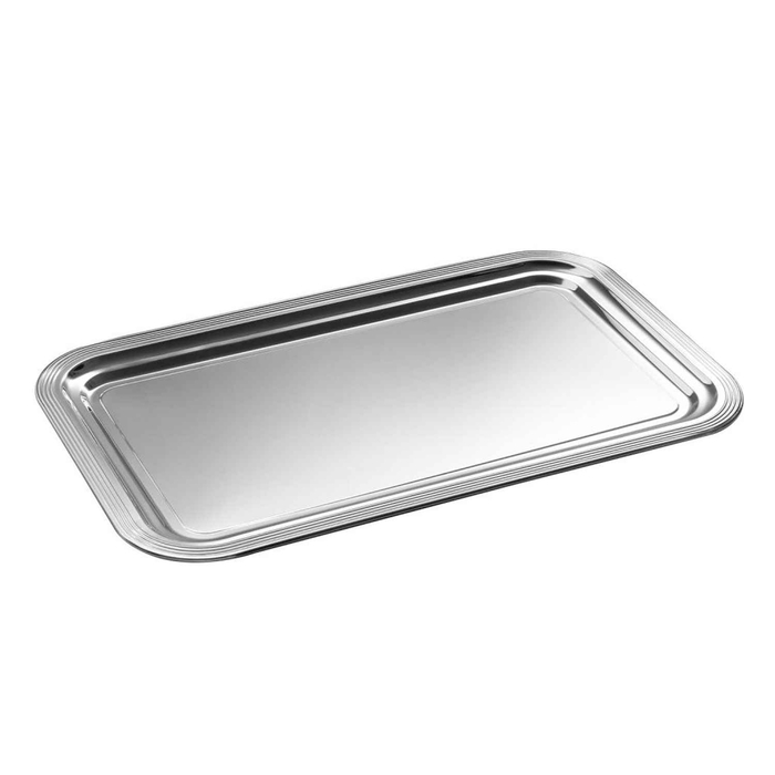CLASSIC RECTANGULAR CHROME TRAY GN 1/1 53x32,5CM - APS - 4004133003958