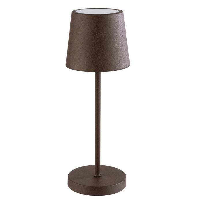 CANDEEIRO MESA MERLE METAL RUST Ø9XH25CM 17028 - APS - 4004133170285