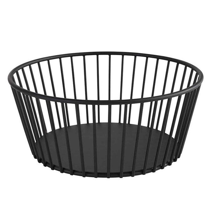 CESTO METAL PRETO Ø20XH8.5CM URBAN 30411 - APS - 4004133304116