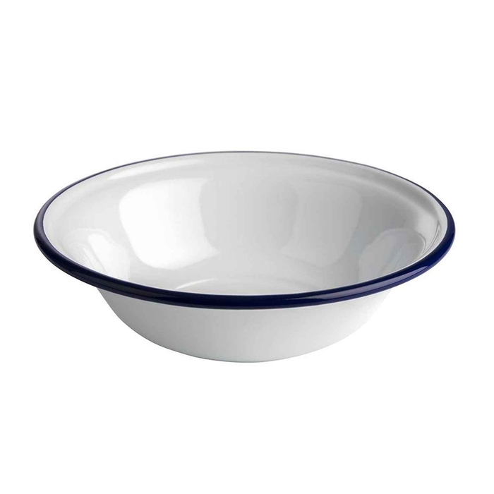 METAL WHITE/BLUE BOWL Ø16.5CM 45CL - APS - 4004133406476