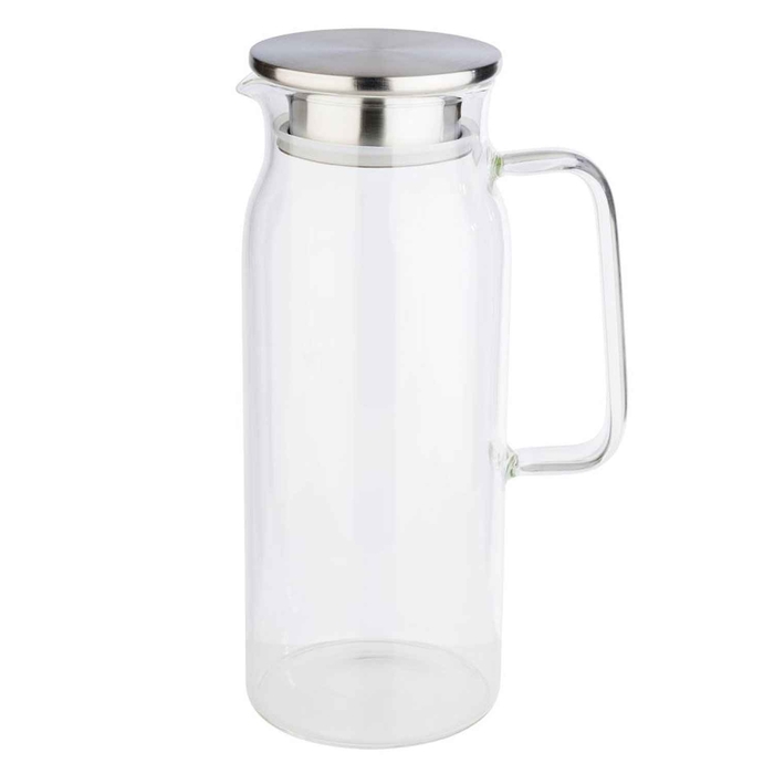 JARRO VIDRO 1.5LT C/TAMPA INOX Ø10XH26CM - APS - 4004133107922