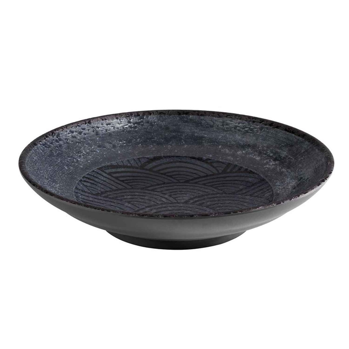 TAÇA MELAMINA DARK WAVE Ø22.5XH5CM - APS - 4004133849112