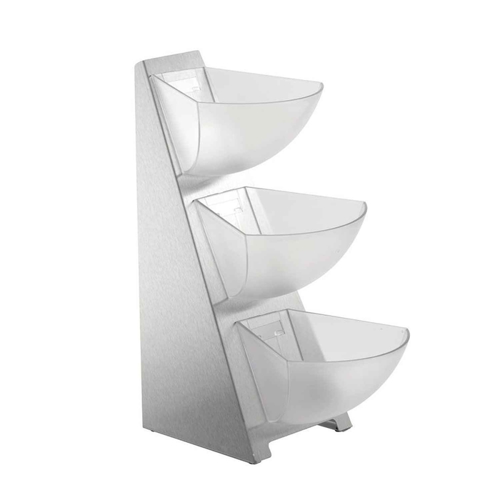 DISPENSADOR INOX C/3 COMP ALT 41CM 11444 - APS - 4004133114449