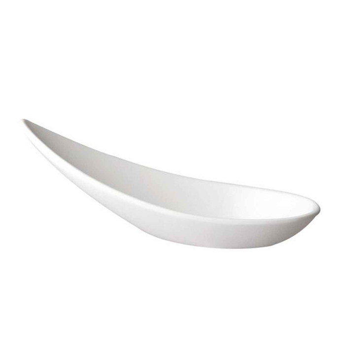 MING HING MELAMINE WHITE APPETIZER SPOON 11x4,5CM - APS - 4004133838420