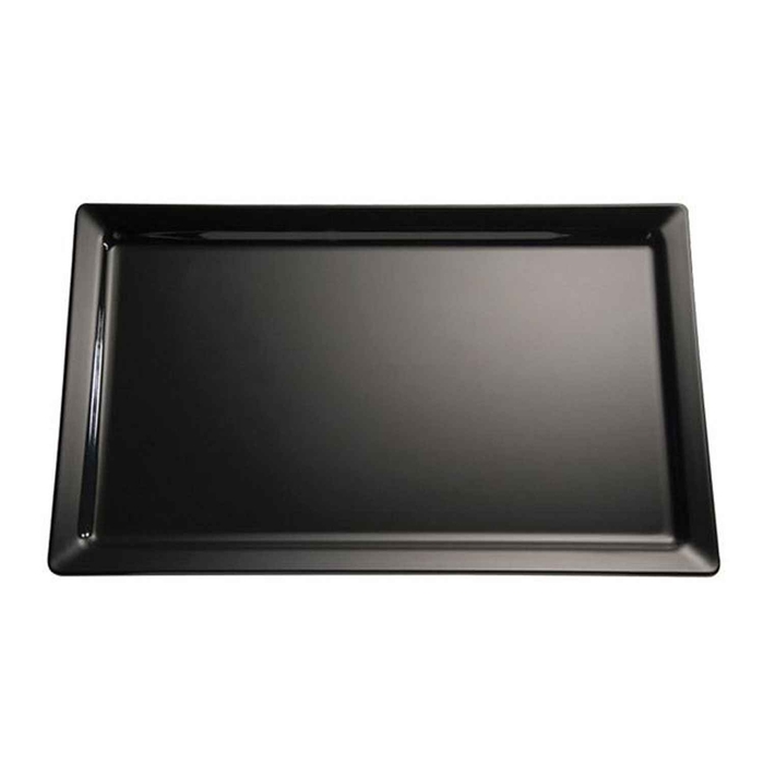PURE BANDEJA MELAMINA PRETA GN 2/4 53X16.2X3CM - APS - 4004133834347