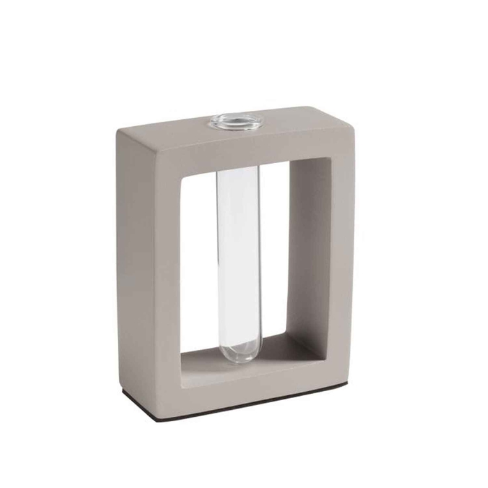 SUPORTE ELEMENT C/TUBO VIDRO 10X4.5XH12.5CM 4010 - APS - 4004133040106