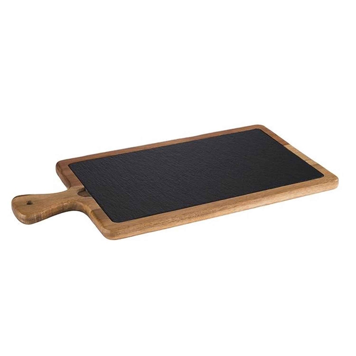 TABUA MADEIRA C/ARDOSIA 33X20CM C/CABO 811 - APS - 4004133008113