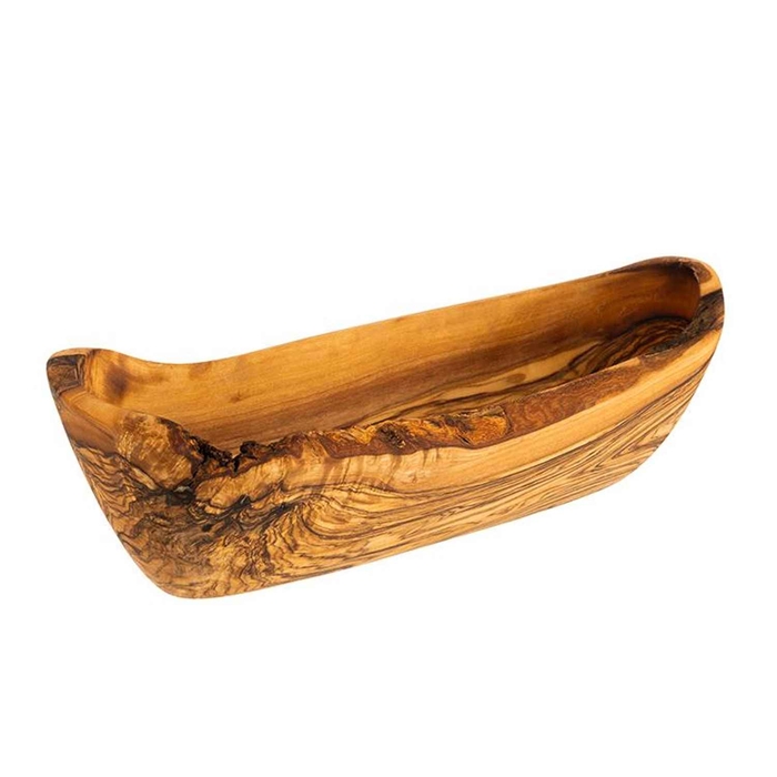 TAÇA OVAL MADEIRA OLIVE 25X8.5XH7.5CM 1023 - APS - 4004133010239