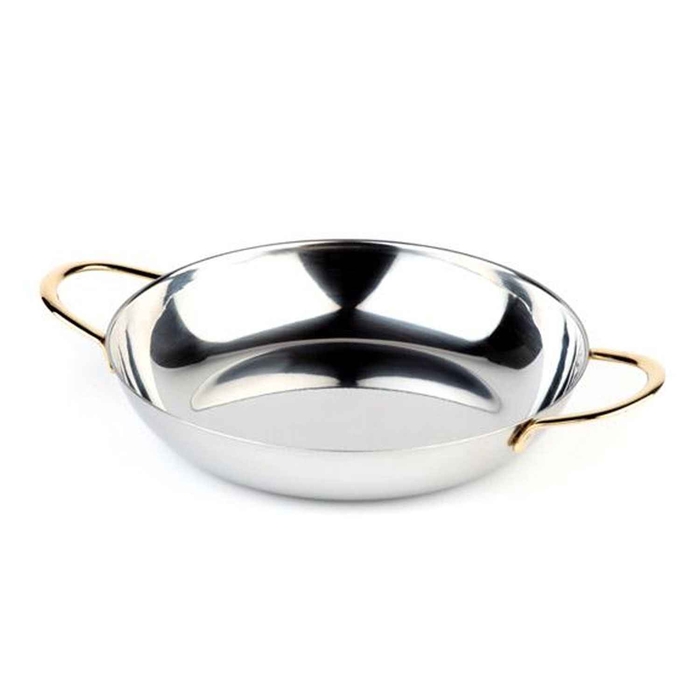 FRIGIDEIRA INOX 28CM ASAS DOURADAS 61280 - APS - 4004133612808