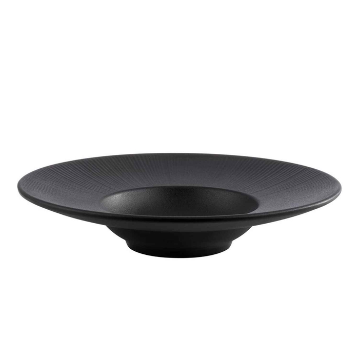 PRATO PASTA MELAMINA Ø29XH6CM NERO PRETO 85098 - APS - 4004133850989