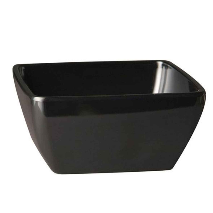 TIGELA MELAMINA PRETA 25X25X12CM 83469 - APS - 4004133834699