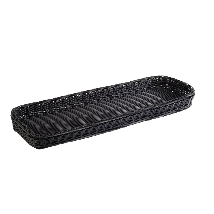 CESTO RECT PP 60X20CM PRETO PROFILINE 50913 - APS - 4004133509139