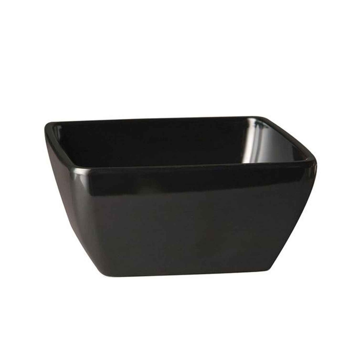 TIGELA MELAMINA PRETA QUAD 12,5X12,5X6,5CM 83467 - APS - 4004133834675