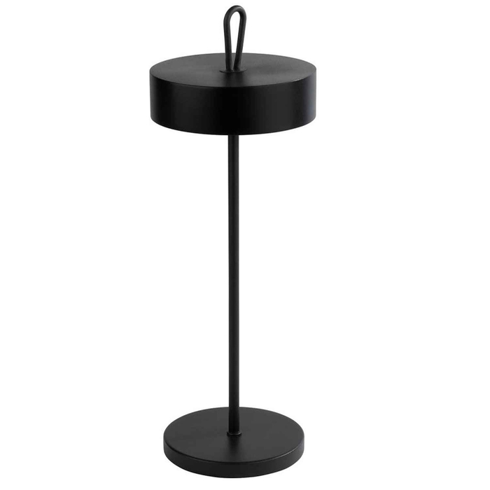 CANDEEIRO MESA CLEO PRETO Ø12XH30.5CM 17005 - APS - 4004133170056