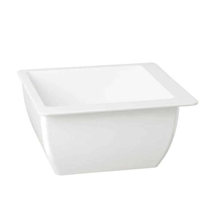 TAÇA MELAMINA BRANCA QUADRADA APART 30CM 83820 - APS - 4004133838208