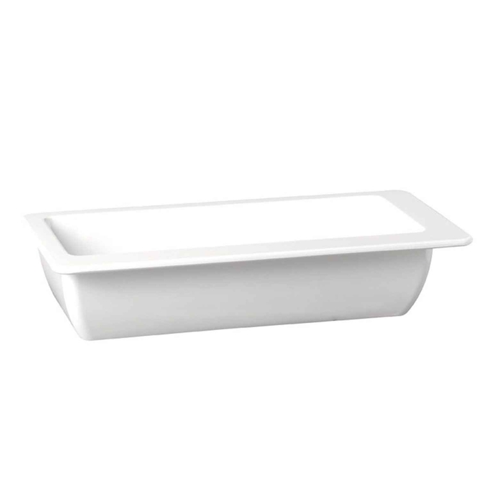 TAÇA MELAMINA BRANCA RECTANG APART 40X20CM 83824 - APS - 4004133838246