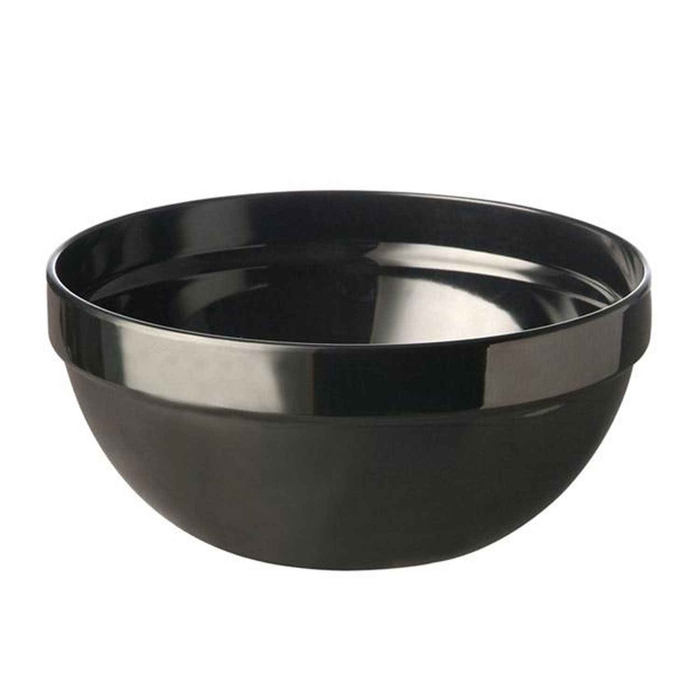 TAÇA REDONDA MELAMINA PRETA 23CM 83703 - APS - 4004133837034