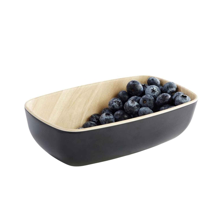 FRIDA MELAMINE BLACK/BEIJE BOWL 17.6X10.8X5.5CM - APS - 4004133845565