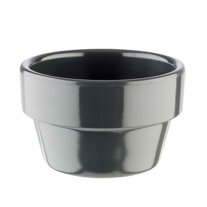FLOWER POT VASO MELAMINA ANTRACITE Ø6X3.5CM - APS - 4004133844728