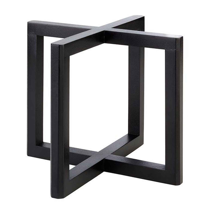 WOOD WOODEN BLACK BUFFET STAND 20X20X17.5CM - APS - 4004133332812