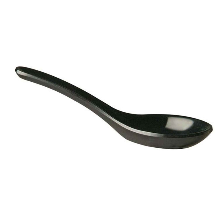 HONG KONG COLHER DEGUSTAÇAO MELAMINA PRETA  - APS - 4004133834873