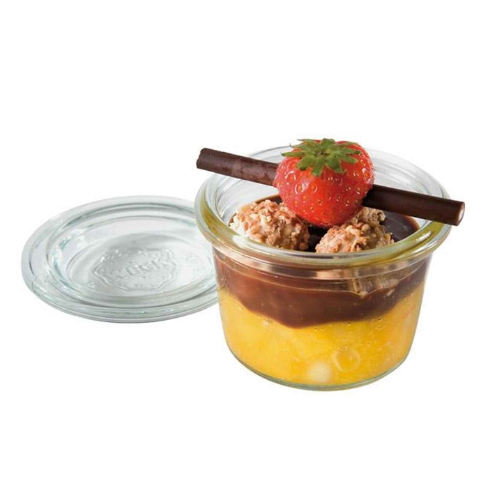 WECK CONJUNTO 12 COPOS VIDRO C/TAMPA 80ML - APS - 4004133823105