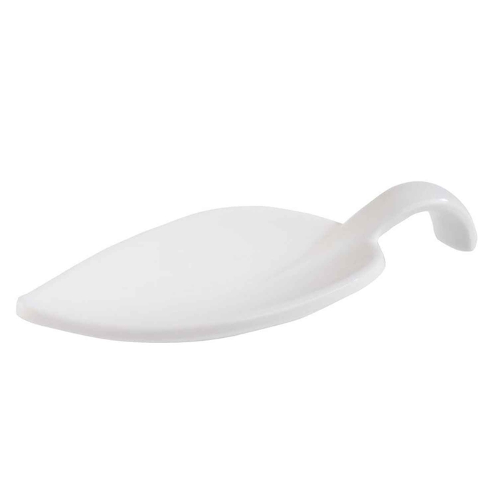 LEAF MELAMINE WHITE TASTING SPOON 10x4,5CM  - APS - 4004133838871