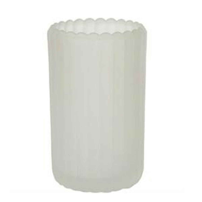 MAT WHITE GLASS CANDLE DOOR 125X75MM - DUNI - 7321011656745