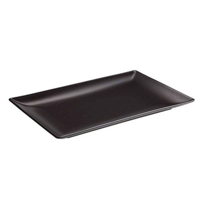 BANDEJA PRETA STONEWARE 25X15X2CM B2774 - PALMA & PALMA - 88428141231844