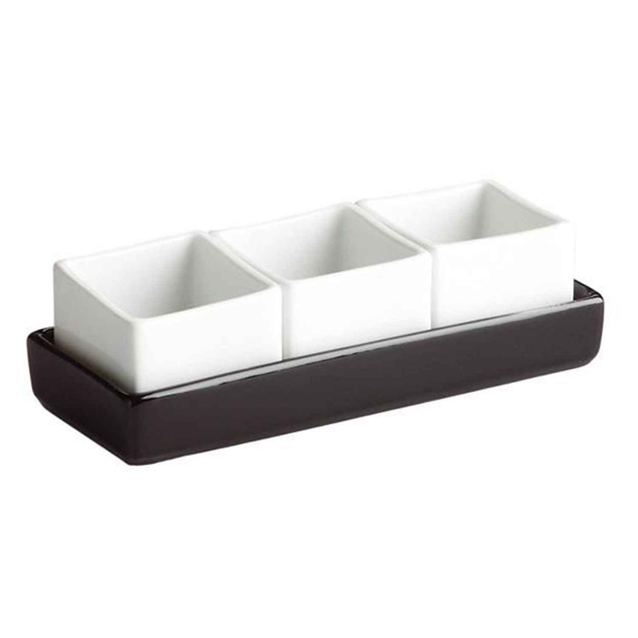 SET 3 SALADEIRAS QUAD C/BASE MING B1517 - PALMA & PALMA - 8428141220132
