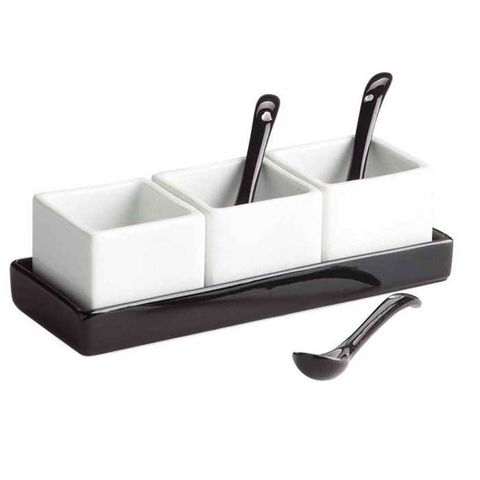 CONJ 3 SALADEIRAS QUAD C/COLHER MING B1532 - PALMA & PALMA - 8428141220415