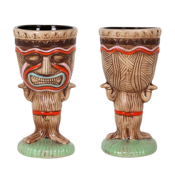 COPO TIKI KICHWA 27CL Ø8.5XH16.5CM B1049032 - PALMA & PALMA - 8428141333306