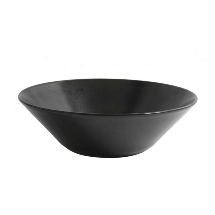 TIGELA STONWARE PRETA DIAM 24CM B2968 - PALMA & PALMA - 8428141240642