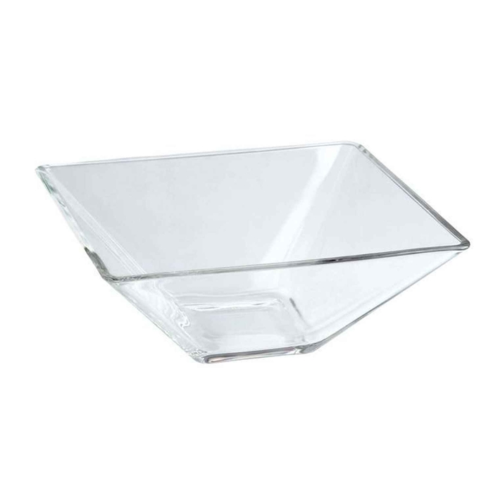 TAÇA VIDRO MING QUADRADA 20X20X8CM B3174 - PALMA & PALMA - 8002713092244