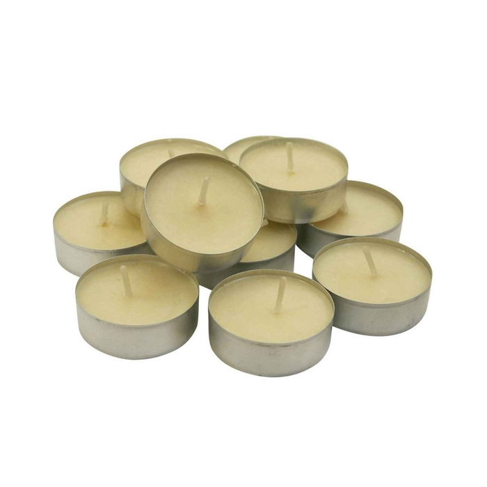 MAXI TEALIGHT BEGE C/BASE ALUM M02962 (CX40) - 5607684029621