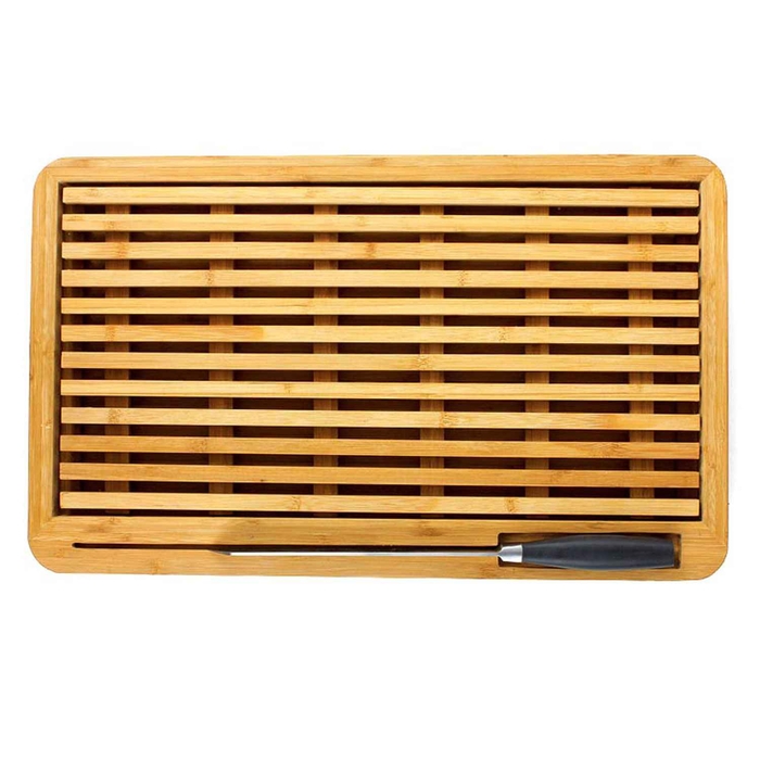 BAMBOO BREAD BOARD WITH CRUMB TRAY GN1/1 - DEGRENNE - 3057192028548