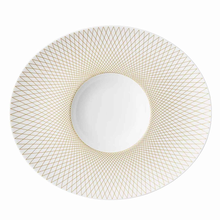 GRAPHIQUE  PRATO OVAL GOURMET GOLD 30X26CM - DEGRENNE - 3057192461130