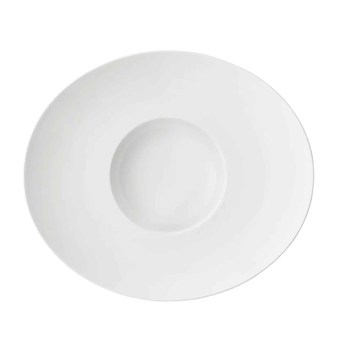 GOURMET SHALLOW BOWL W/ WIDE OVAL RIM 30X26CM - DEGRENNE - 3057192073531