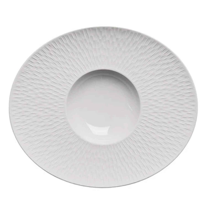 SATIN SHALLOW BOWL W/ WIDE OVAL RIM 32X27CM - DEGRENNE - 3057192078987