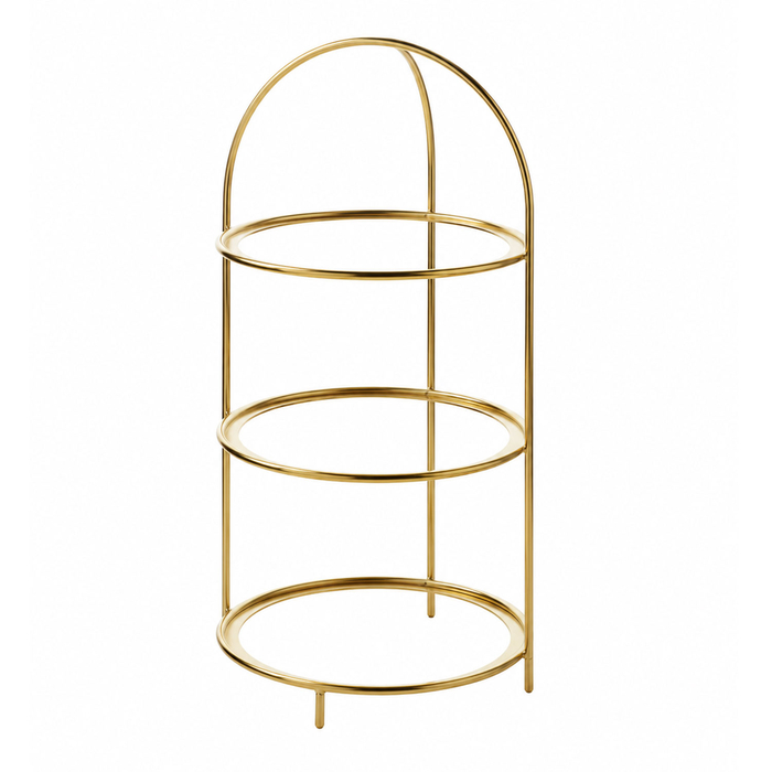 EXPOSITOR 3 ANDARES INOX GOLD Ø18XH34CM 661555 - REVOL - 1540010078