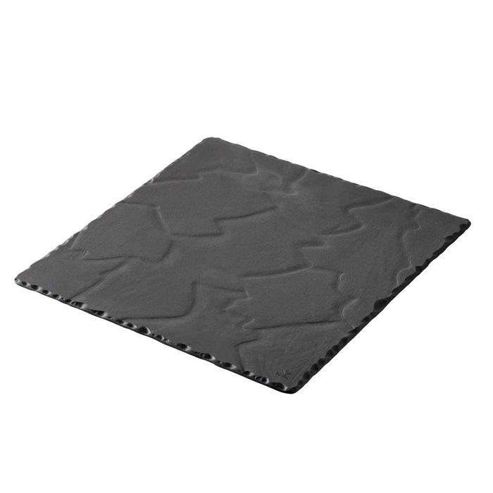 BASALT SQUARE PLATE 25X25X0,7CM - REVOL - 3198246410046