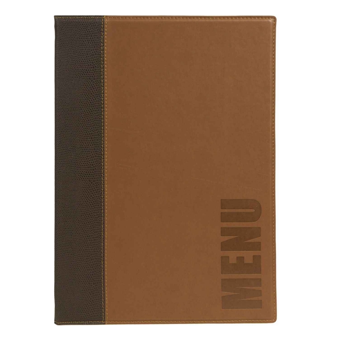 PORTA MENU A4 CASTANHO CLARO - SECURIT - 8717624240607