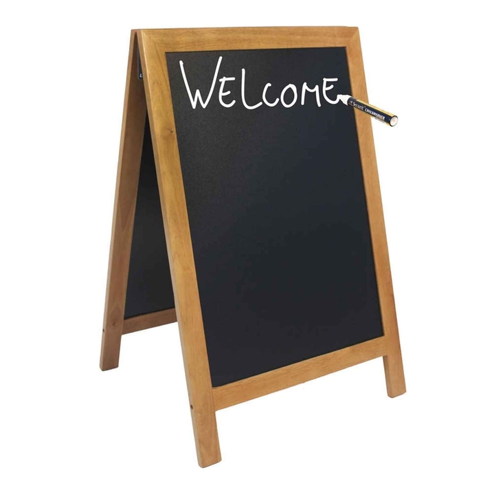 BLACK SLATE BOARD W/2 SIDES 55X85CM - SECURIT - 8717624244322