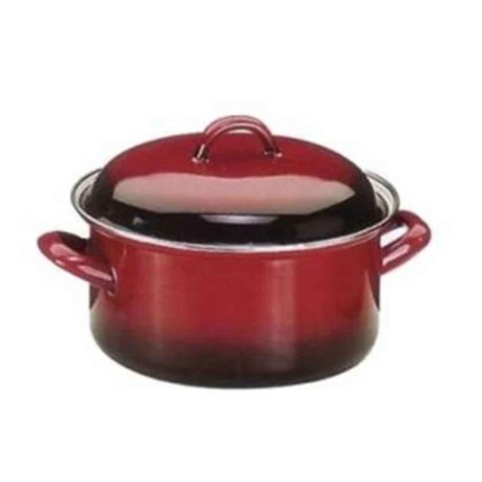 TACHO ESMALTE VERMELHO 20CM 2.5LT VOLCAN 930120 - IBILI - 8411922021202
