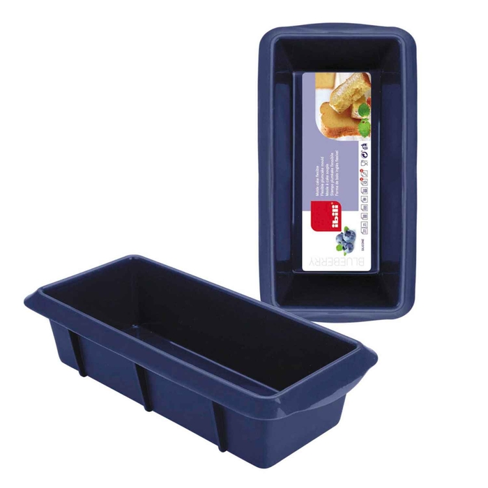 MOLDE SILICONE AZUL BOLO INGLES 25X10,5X6CM 870004 - IBILI - 8411922082562