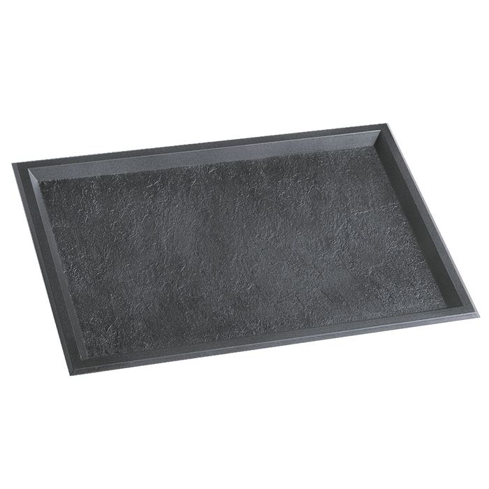 BANDEJA PS TEXTURA ARDOSIA 295X195MM PS52501 C/10 - SOLIA - 1750010167