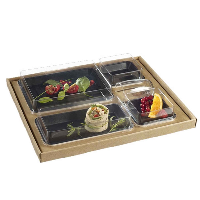 CAIXA KANOPEE C/4 PRATOS 36,6X29,5CM PACK 30UN - SOLIA - 3573970104810