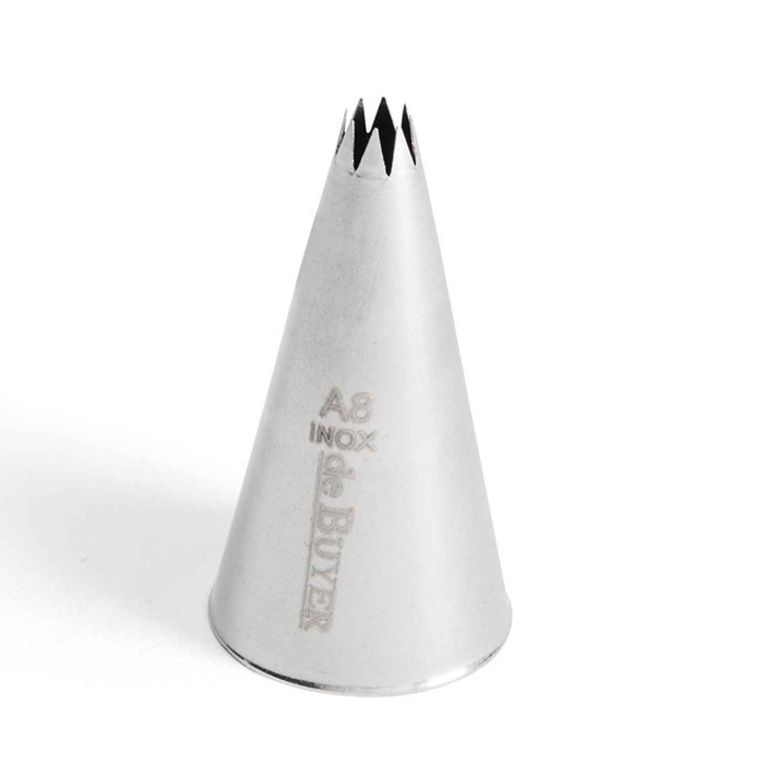 BOQUILHA INOX ESTRELA A8 ø5MM (8 DENTES) 2112.05N - DE BUYER - 3011242112052